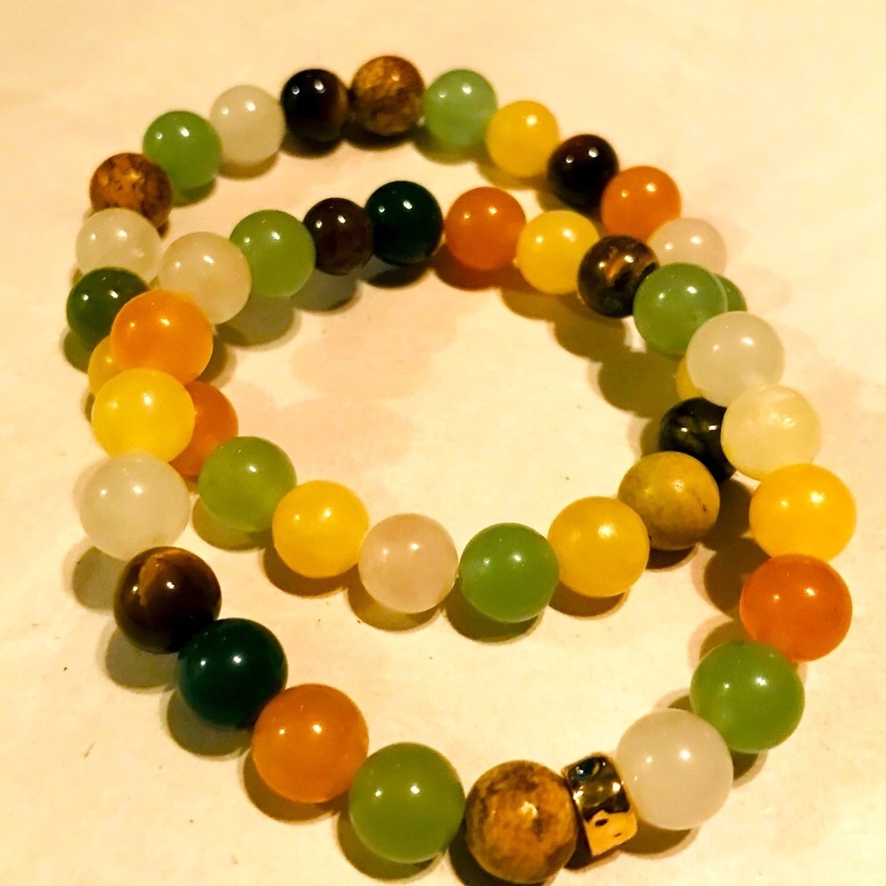 MULTI GENUINE STONE UNISEX BRACELET